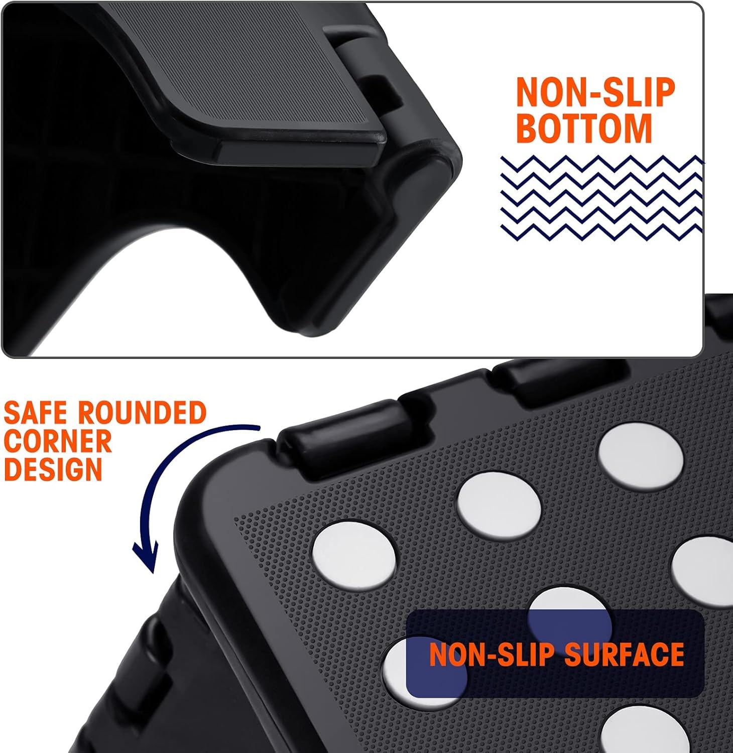 9Folding Step Stool for Adults Kids Non Slip Folding Stools with Portable Handle gallery