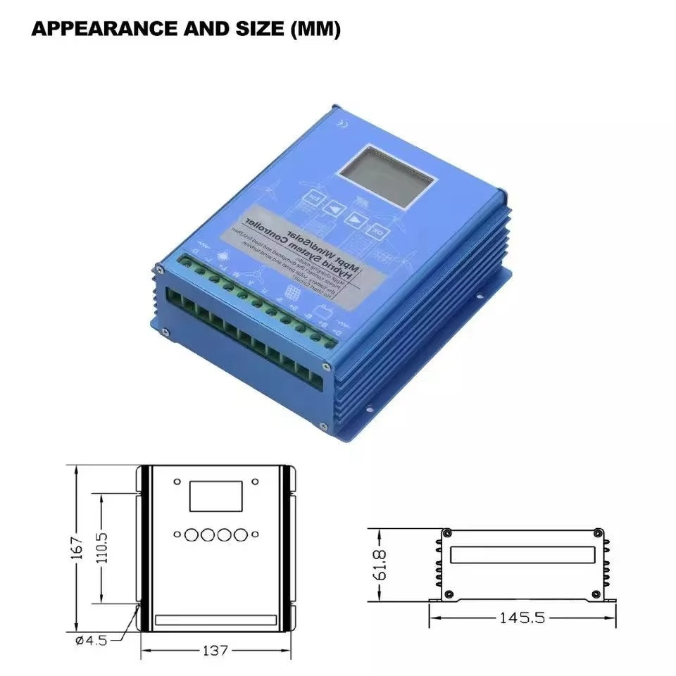 20KW MPPT Solar & Wind Hybrid System Auto Regulator 12v 24v 48v Home Use gallery