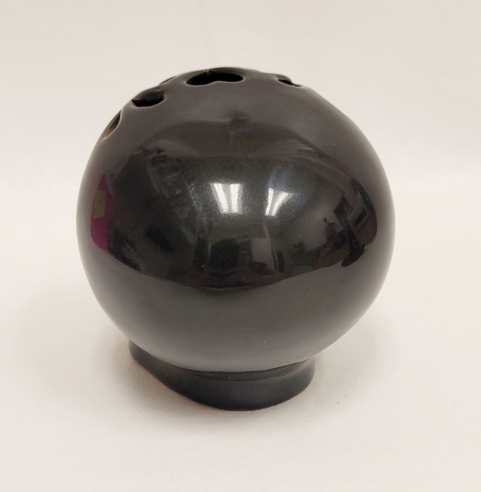 Black Ceramic LED Sugar Skull Halloween 3.5" Lights up gallery