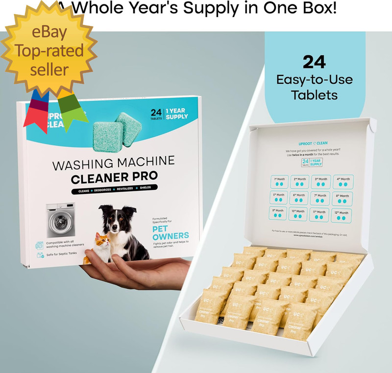 Washing Machine Cleaner Tablets - 24 Pack for a 12 Month Supply Formulated gallery