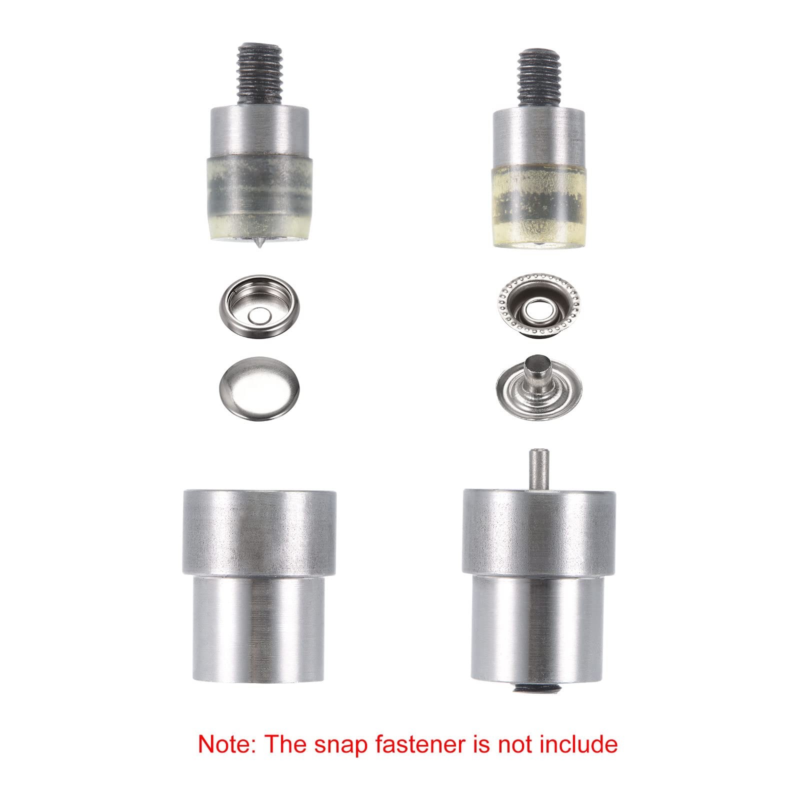 uxcell 15mm Snap Fasteners Button Die for Electric Press Machine Silver gallery