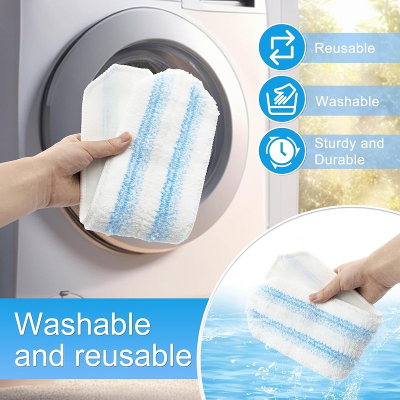 Mop Pads Replacements Compatible with O Cedar H2prO Flat Mop System Microfibe... gallery