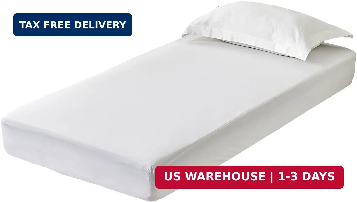 Kingnex Waterproof RV Bunk Mattress Narrow Twin 30x75, White gallery