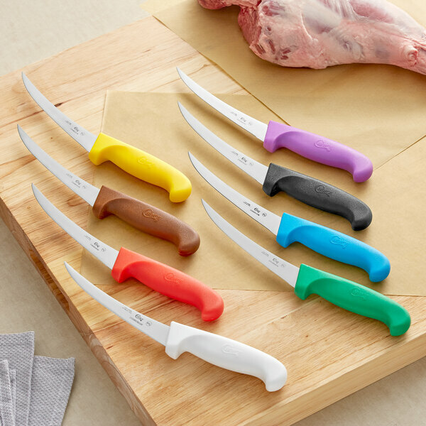 Choice 6" Curved Stiff Boning knife, NSF Listed (select color below) gallery
