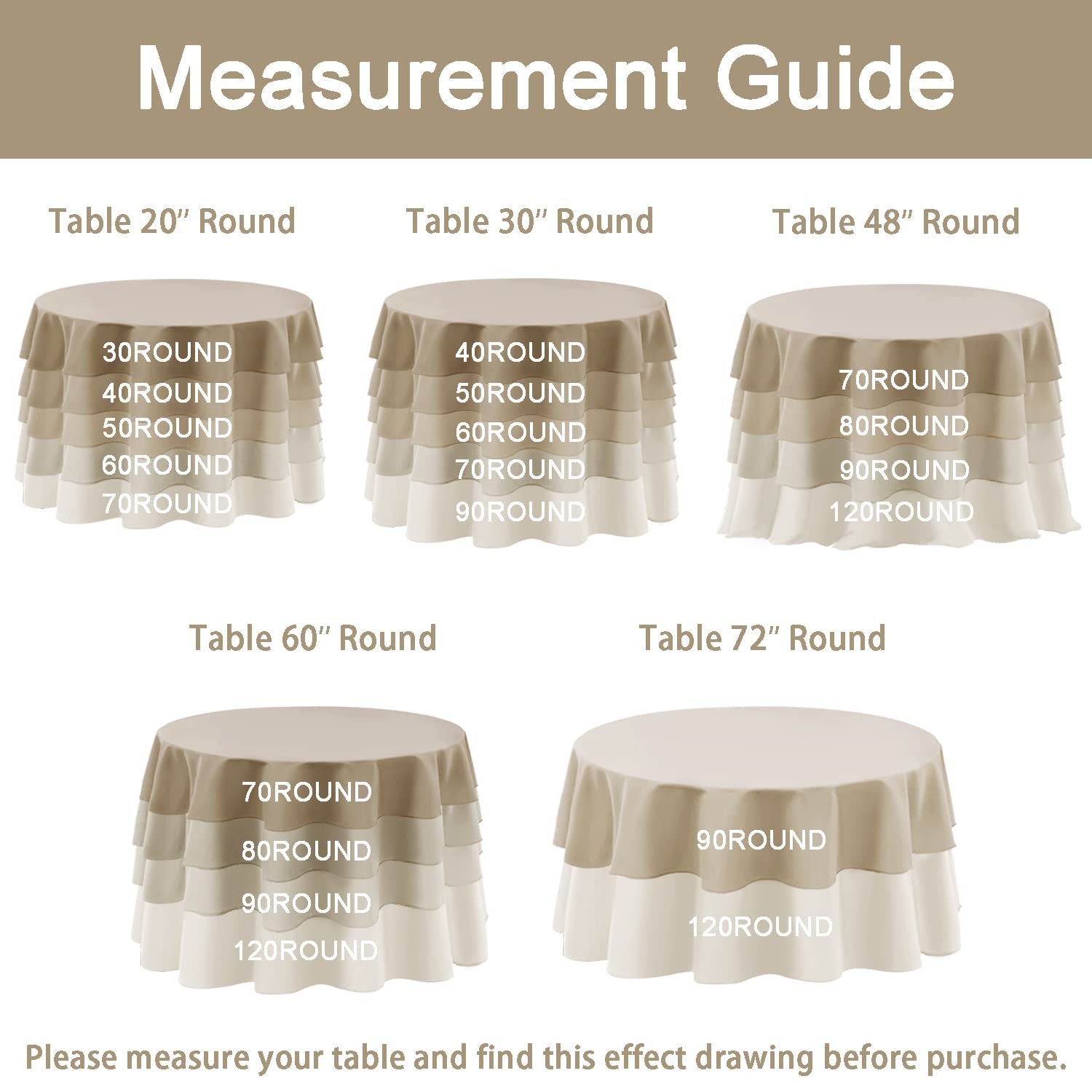 Round Tablecloth 120 Inch Waterproof Stain Resistant Polyester Orange Yellow gallery