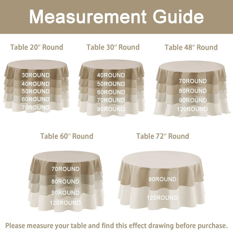 Round Tablecloth 120 Inch Waterproof Stain Resistant Polyester Orange Yellow gallery