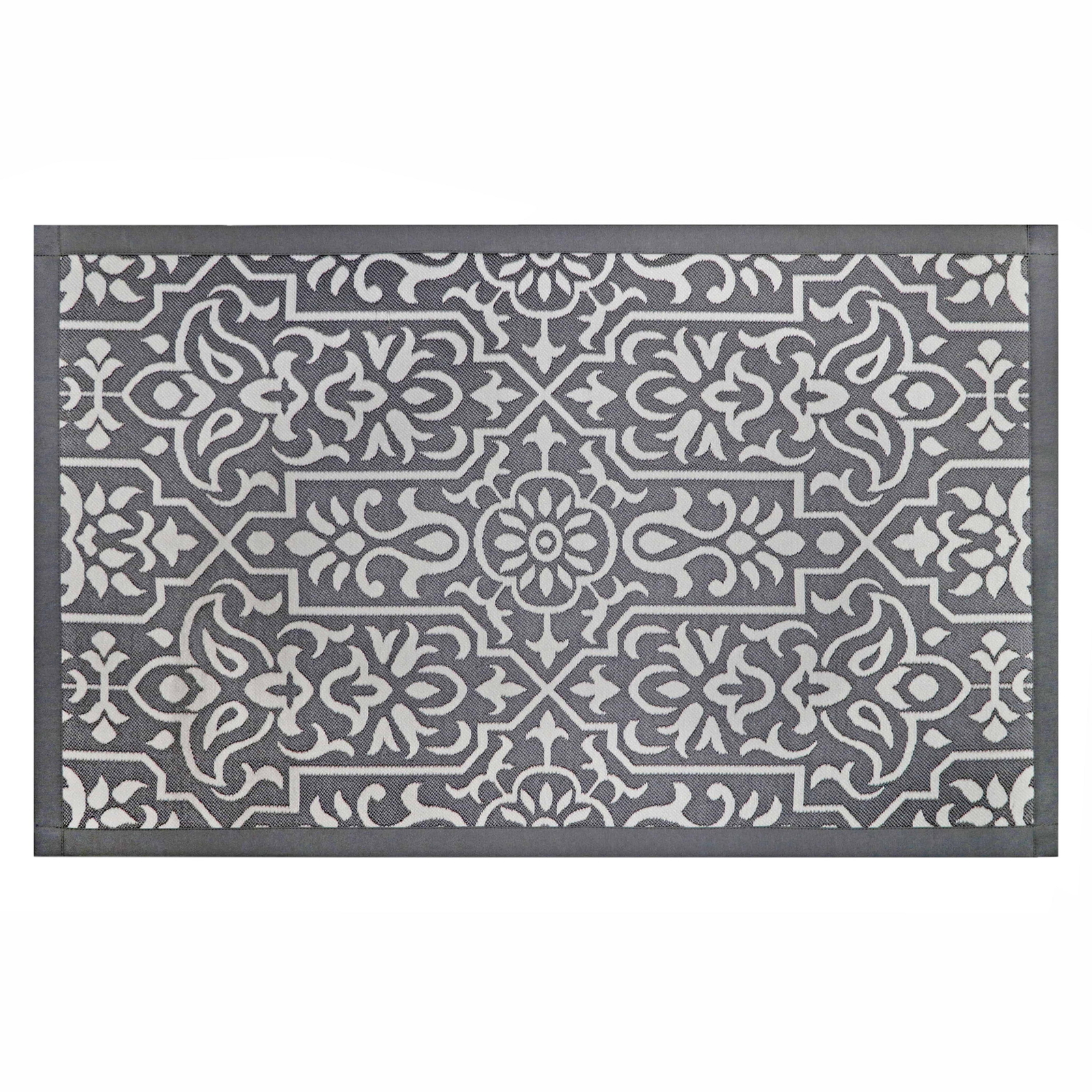 Better Homes & Gardens Polypropylene Gray Jacquard 20" x 34" Indoor Kitchen Rug gallery