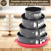 Premium Springform Pan Set - 4, 7, 9, 10 Inches Round Cake Pan set with Removabl gallery