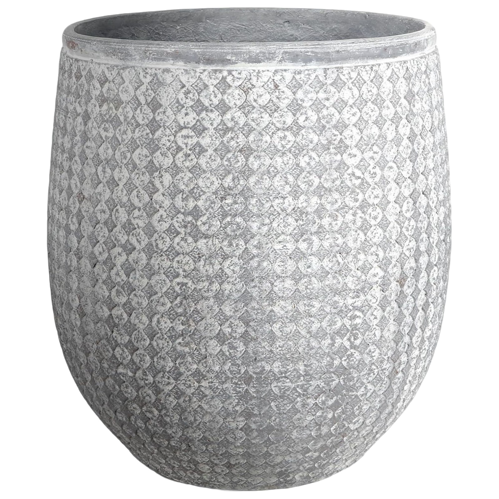Worth 14.5" Round Planter, Lightweight Magnesium Oxide Cement Plant Pot, Grey gallery