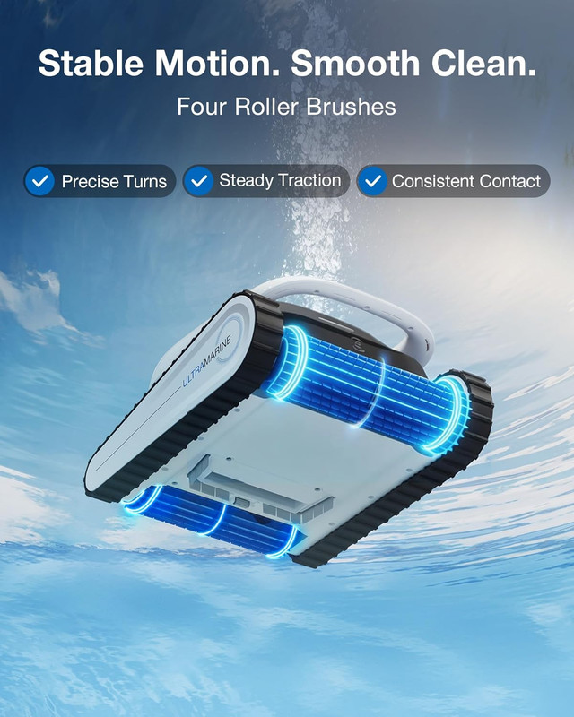 Ultramarine P1 Cordless Pool Cleaner, Smart Navigation, 180 Min Runtime gallery