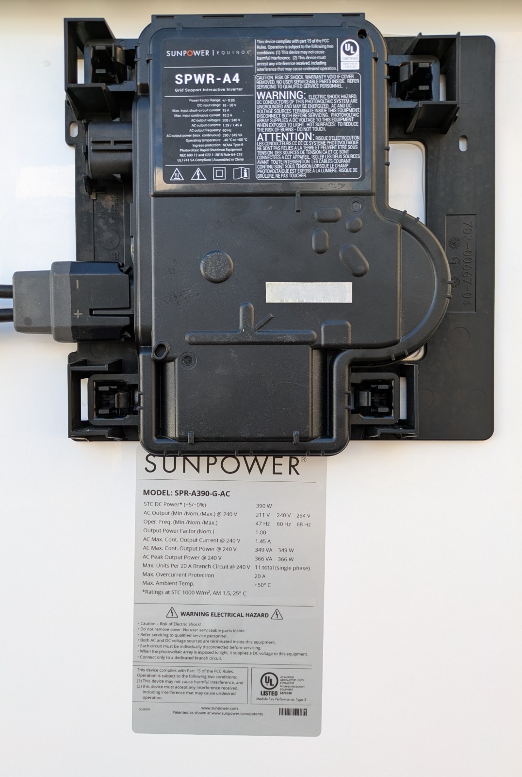 SunPower 390W solar panel, model SPR-A390-G-AC Lot OF 2 Pieces. gallery