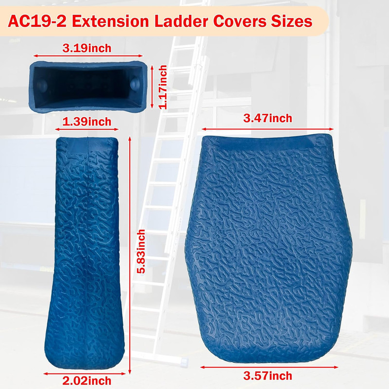 Extension Ladder Covers Rubber End Caps Mitts Replacement for Werner Fiberglass gallery