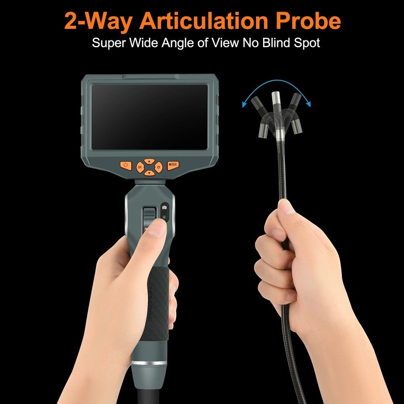 360-Degree Rotatable HD Camera Probe Automotive Engine Repair Waterproof TD500 gallery