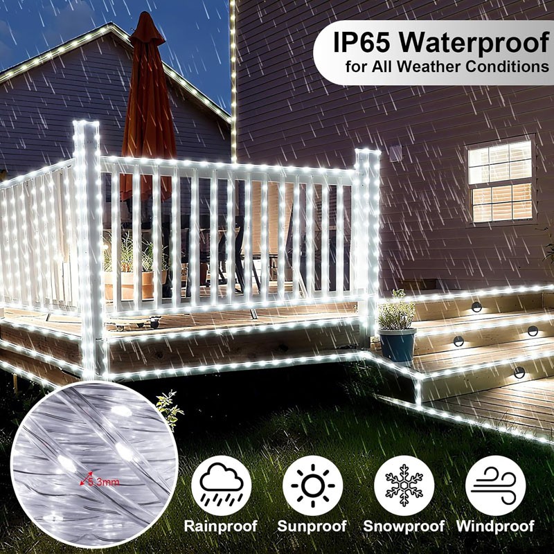 Rope Lights Outdoor Solar String Lights Tube Rope Party Garden Patio Decor Home gallery