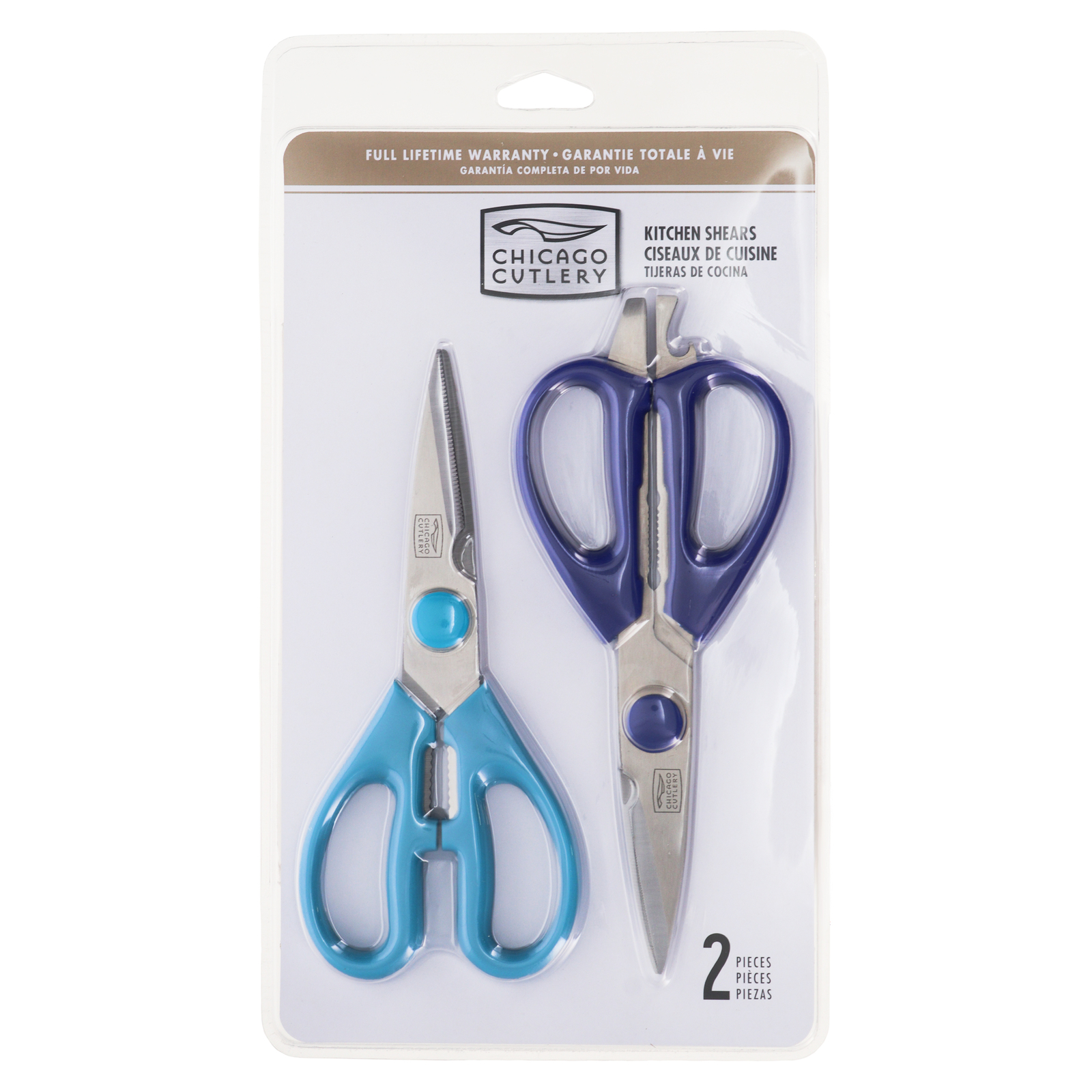 Chicago Cutlery 2 Piece Kitchen Shears in Blueberry and Blue Frost gallery