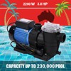 Swimming Pool Pump 3 HP Pool Pump 220-340V 10038GPH In/Above Ground w/ Strainer gallery