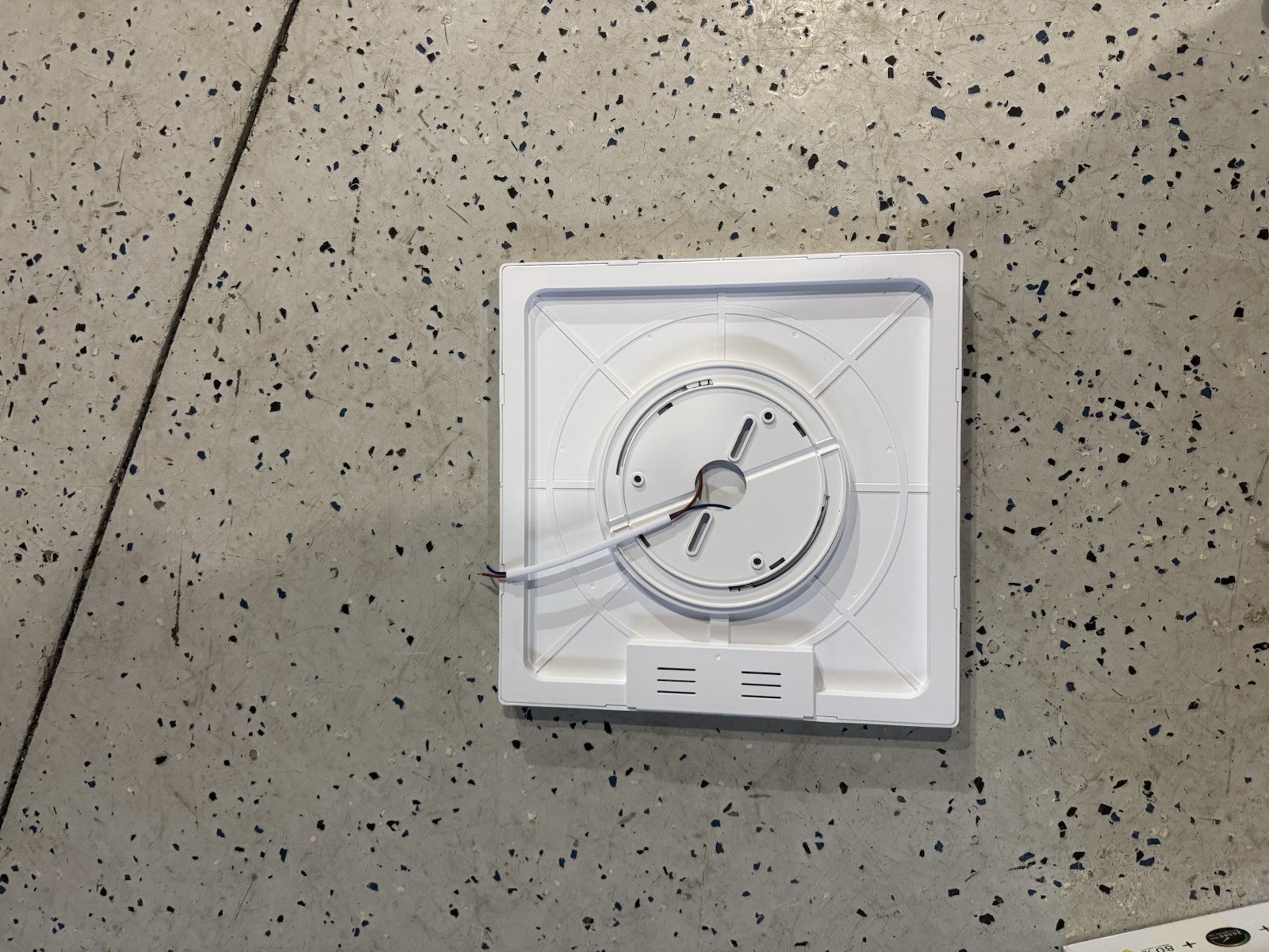 LED Square Panel Ceiling Light 28W Dimmable 3000K-6500K Hardwired White gallery