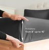 400 Thread Count Fitted Sheet Only, 100% Cotton Soft Sateen Sheet by CGK Linens gallery