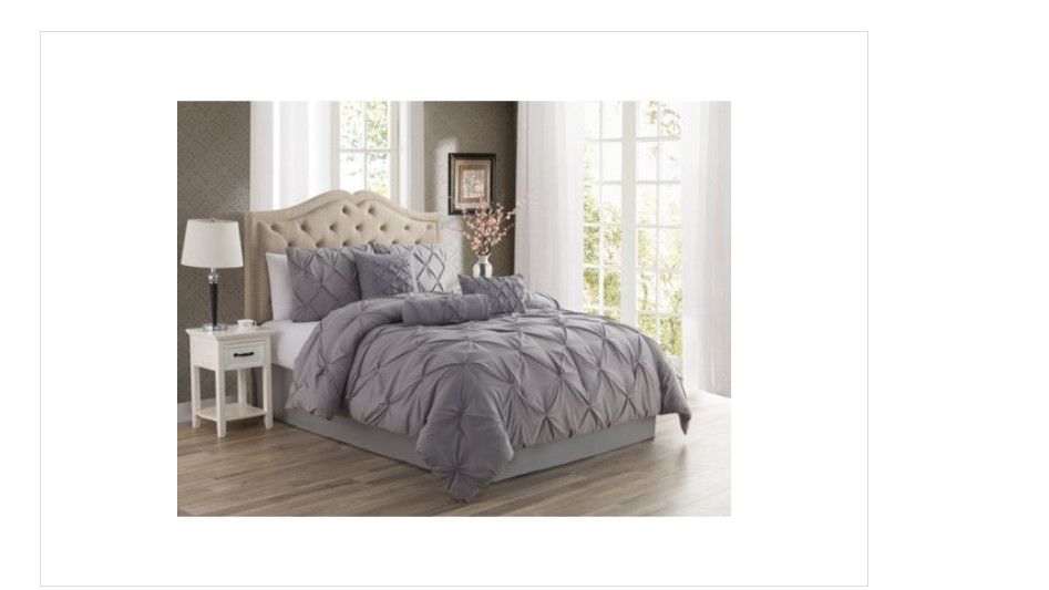 Cathay Home Inc. Premium Collection Pintuck 3-Pc. Comforter Set, King - Misty Bl gallery