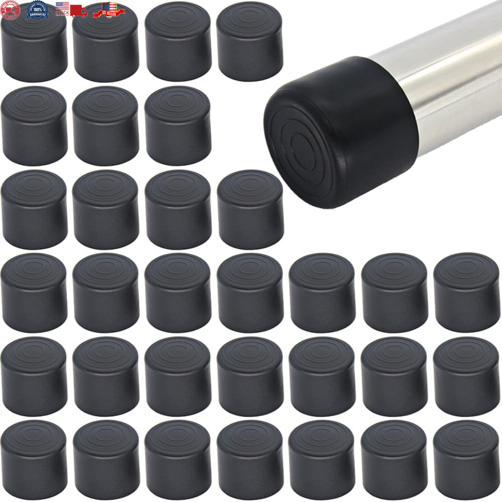 32Pcs round Rubber Chair Leg Tips Caps, 7/8 Inch (22Mm) Chair Table Leg Covers F gallery