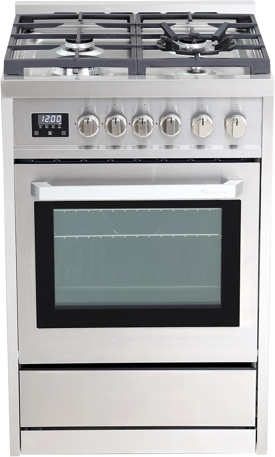 RRG241TS 24" Gas Range Oven with Timer - Stainless Steel, Sealed Burners, Convec gallery