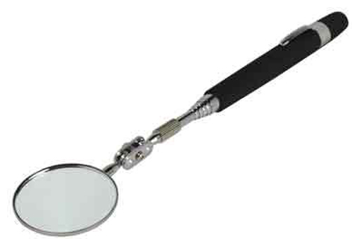 2pcs Telescopic Inspection Rectangular & Round Mirror w / Cushion Grip Handle gallery