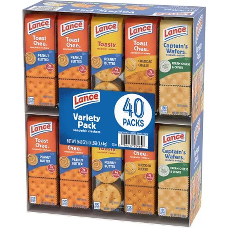 Lance Variety Pack Sandwich Crackers – 40 Pack gallery