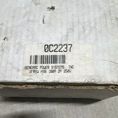 Generac 0C2237 Transfer Switch 100A 2P 250V for Generator Black