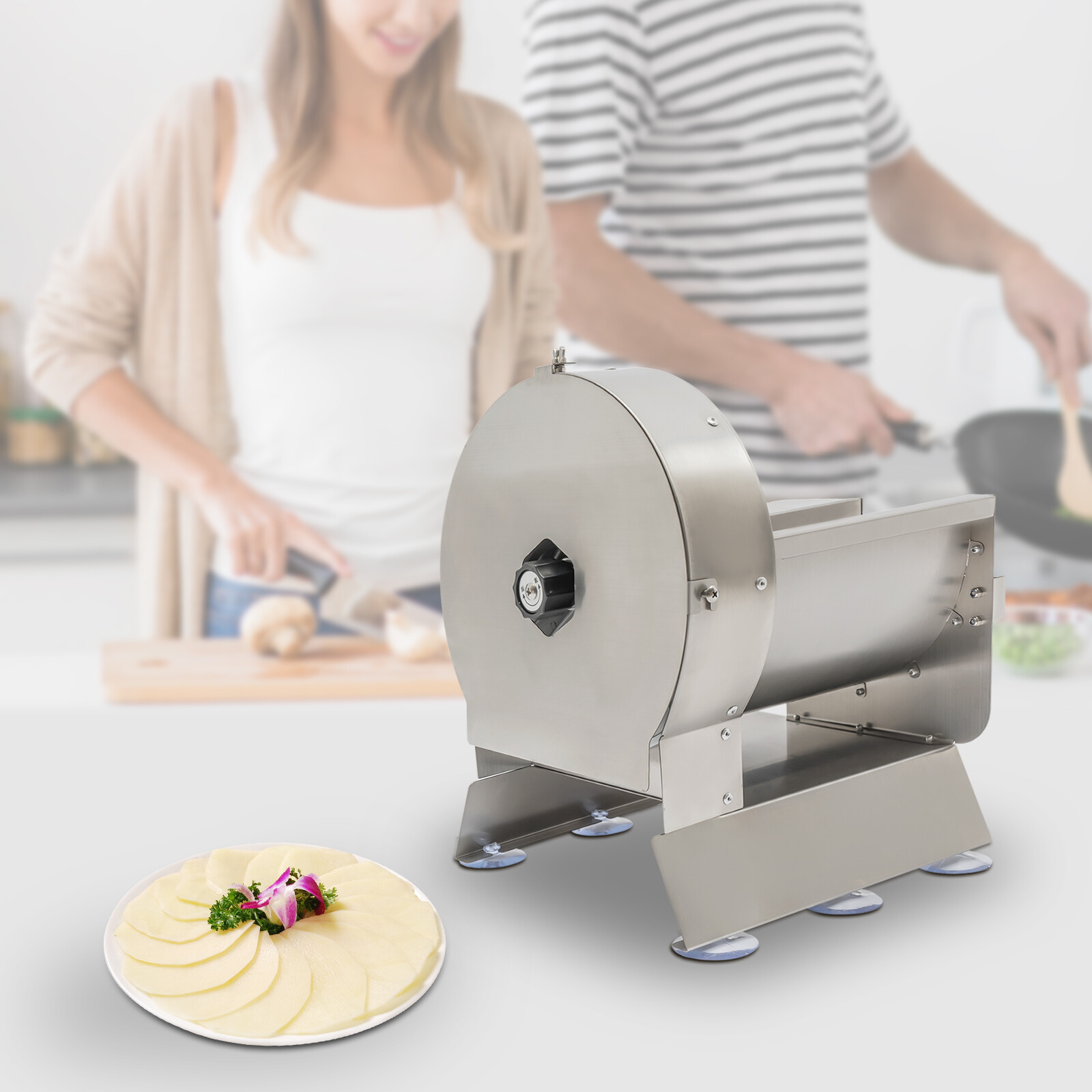 Electric & Hand Dual-purpose Vegetable Fruit Dicer Onion Tomato Slicer Chopper gallery