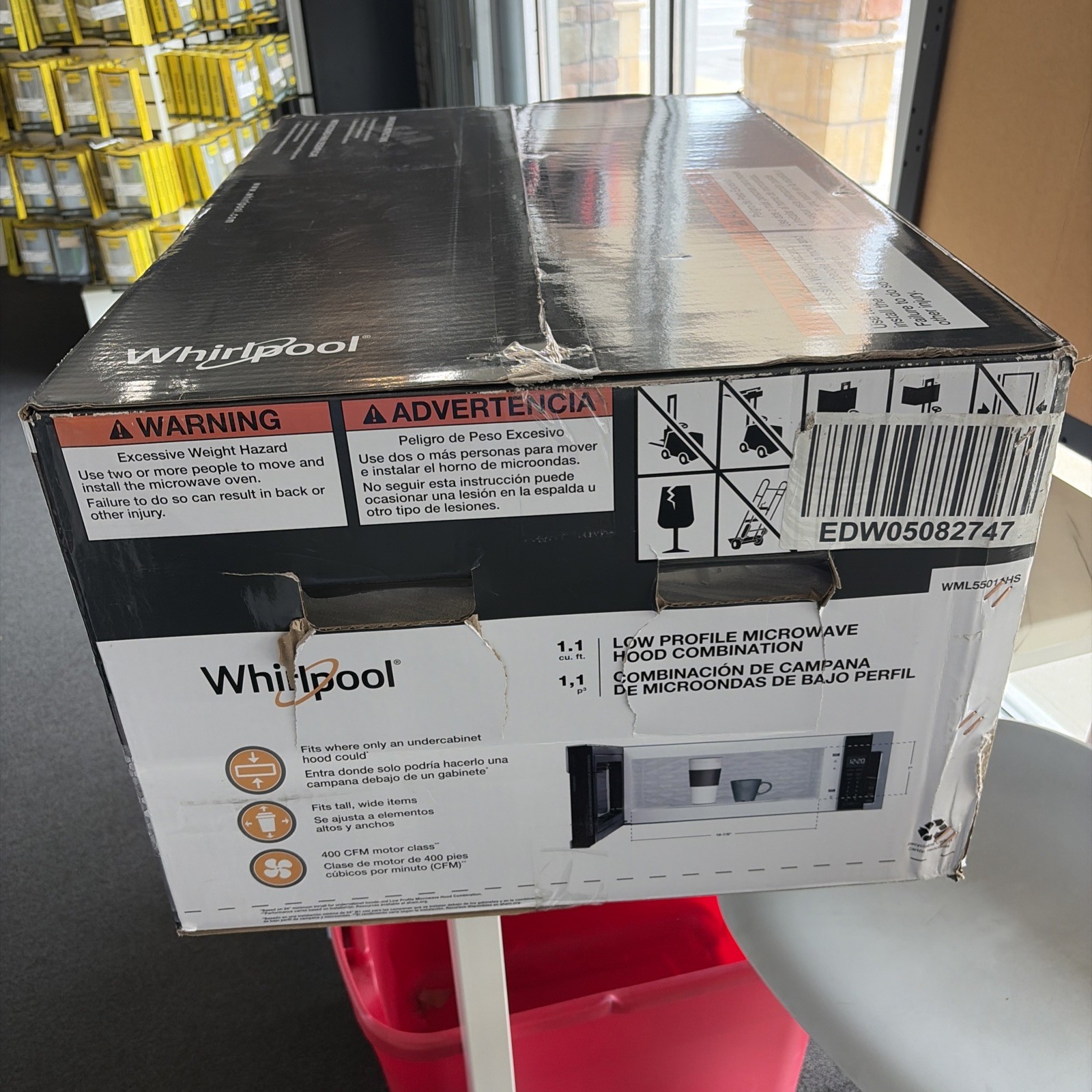 Whirlpool WML55011HS Low Profile Microwave Hood Combination - Stainless Steel gallery