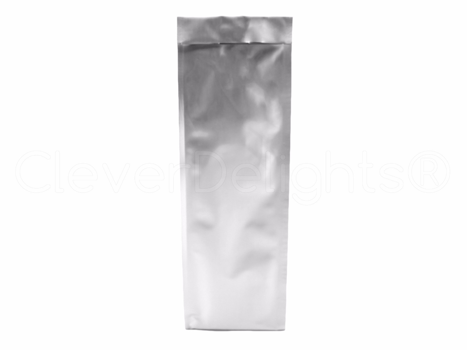 100 Silver Coffee Bags - 1 Pound (16oz) Bag - Heat Sealable Retail Packaging gallery