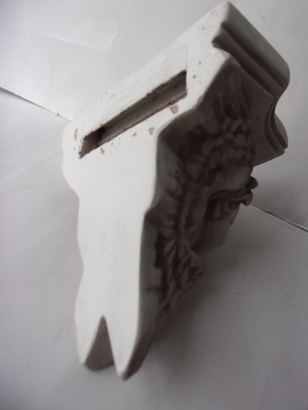 Petite Winged Cherub corbel Floating Wall Shelf Victorian Style 6.50 x 6.50" gallery