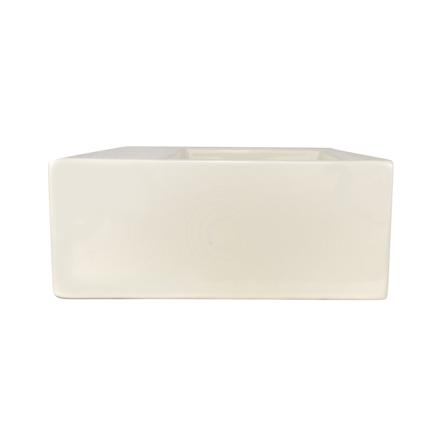 Rectangular Box Shaped Vessel Bathroom Sink 20 1/8" X 16 1/8" Ivory Porcelain gallery