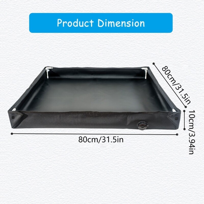 Space Saving Camping Shower Basins Multipurpose Folding Shower Pan with Drains gallery