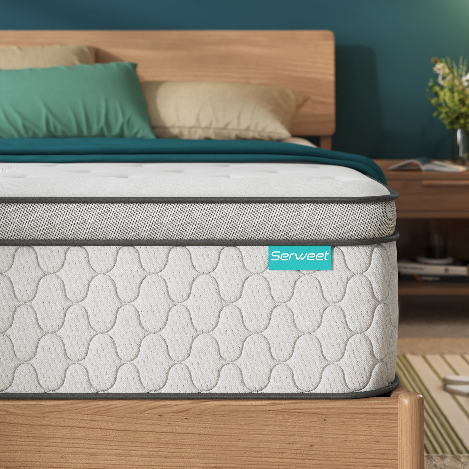8/12 inch Gel Cooling Memory Foam Hybrid Mattress Pocket Spring, Full Queen Size gallery