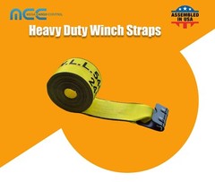 USA 4″x40′ 50′ 60′ Winch Strap Flat Hook for Flatbed Truck Trailer Farm Tie Down