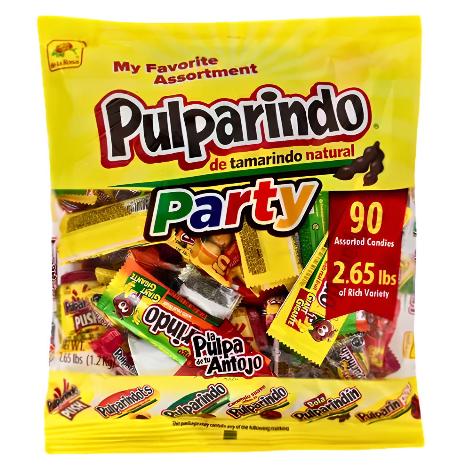 Pulparindo Party Bag 90 Count Assorted Tamarind Mexican Candy 2.65 lb gallery