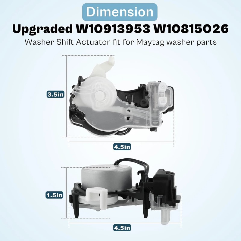 W10913953 49tyz-e120a1 Shift Actuator fit for Whirlpool Maytag Centennial Bravos gallery
