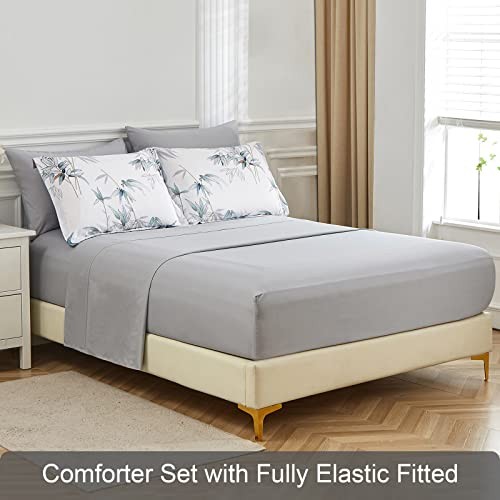 Comforter Set Size - 7 Pieces Bed in a Bag, Bedding Set, Soft Queen White gallery