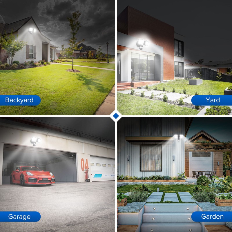 3600lm LED Motion Sensor PIR Security Light 36W Outdoor Garden Flood Light ETL gallery