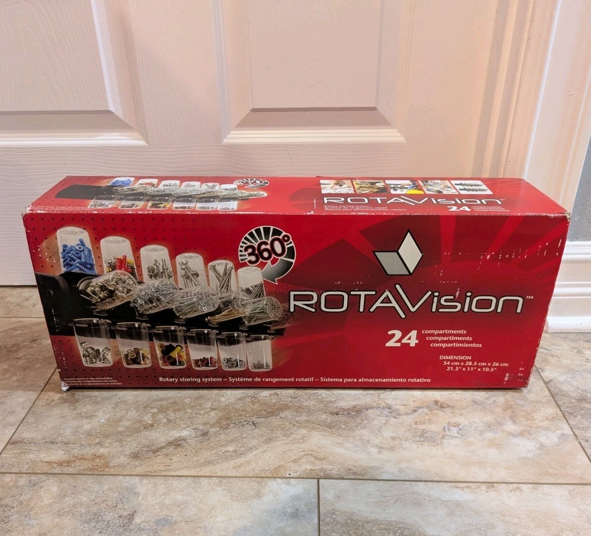Rotavision Revolving Storage System 24 Compartments 360 Degrees New! gallery