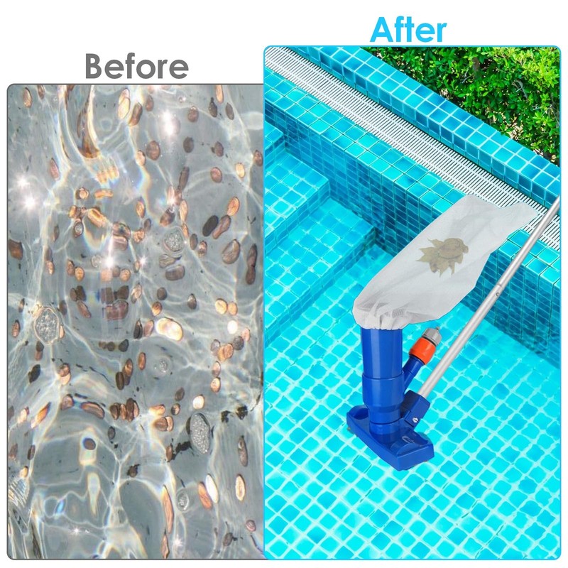 4 PCS Pool Vacuum Replacement Mesh Bag, Fine Mesh Filter Bags Pool Cleaner Ba... gallery