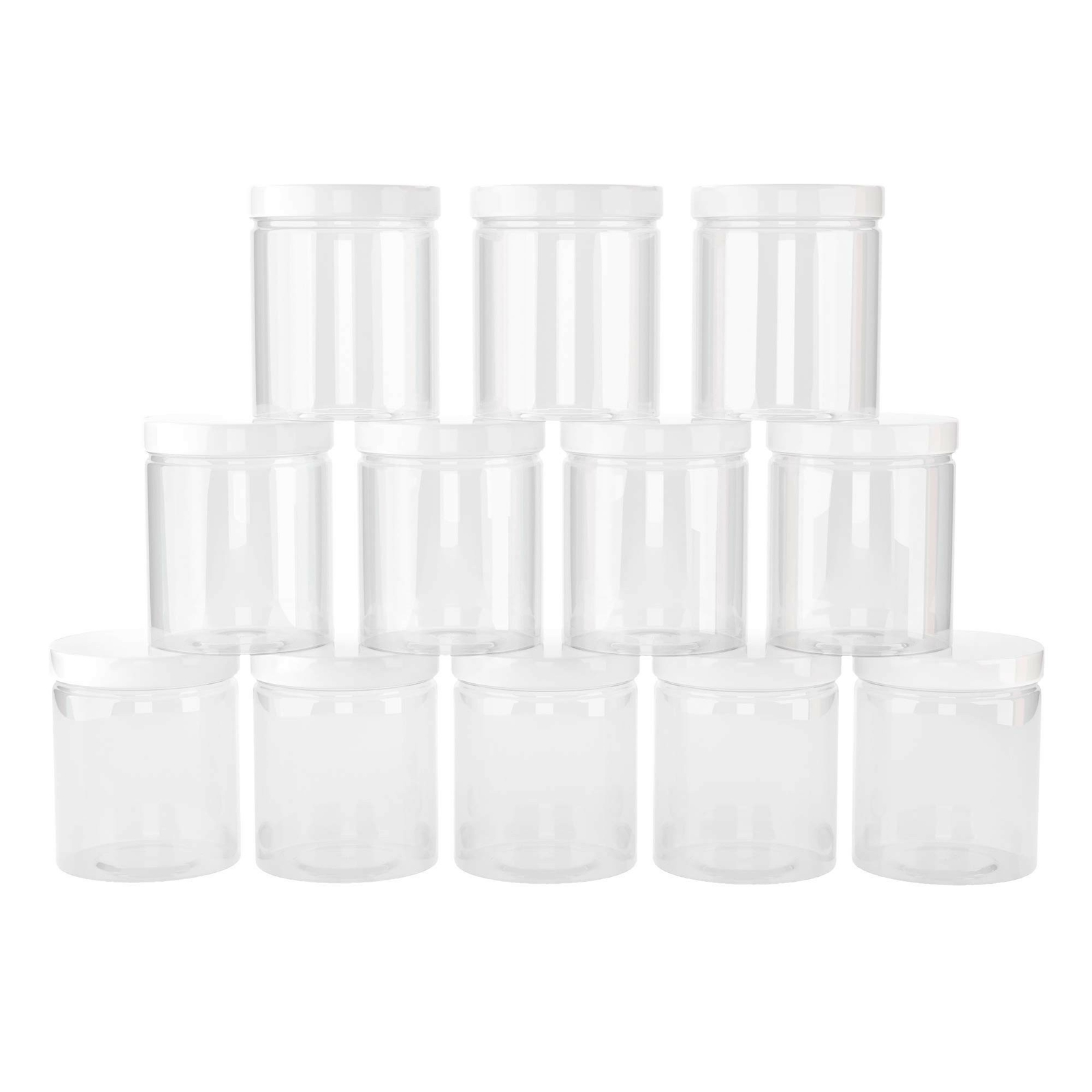 Healthy Packers Clear Empty Containers for Body Lotions, Creams (6 oz, 12 Pack) gallery