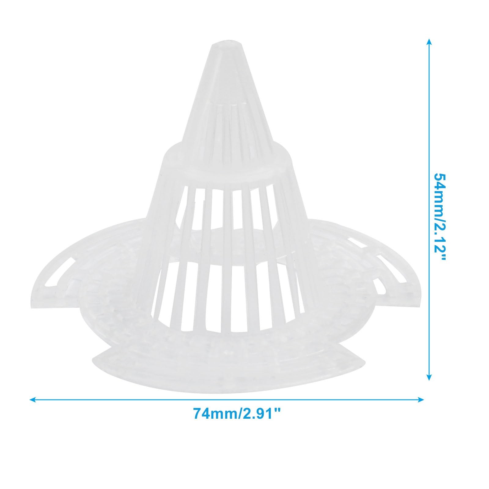 10 PCS Cone Flower Pot Mesh Pad Bottom Grid Mat Drainage Screens Net 74mm gallery