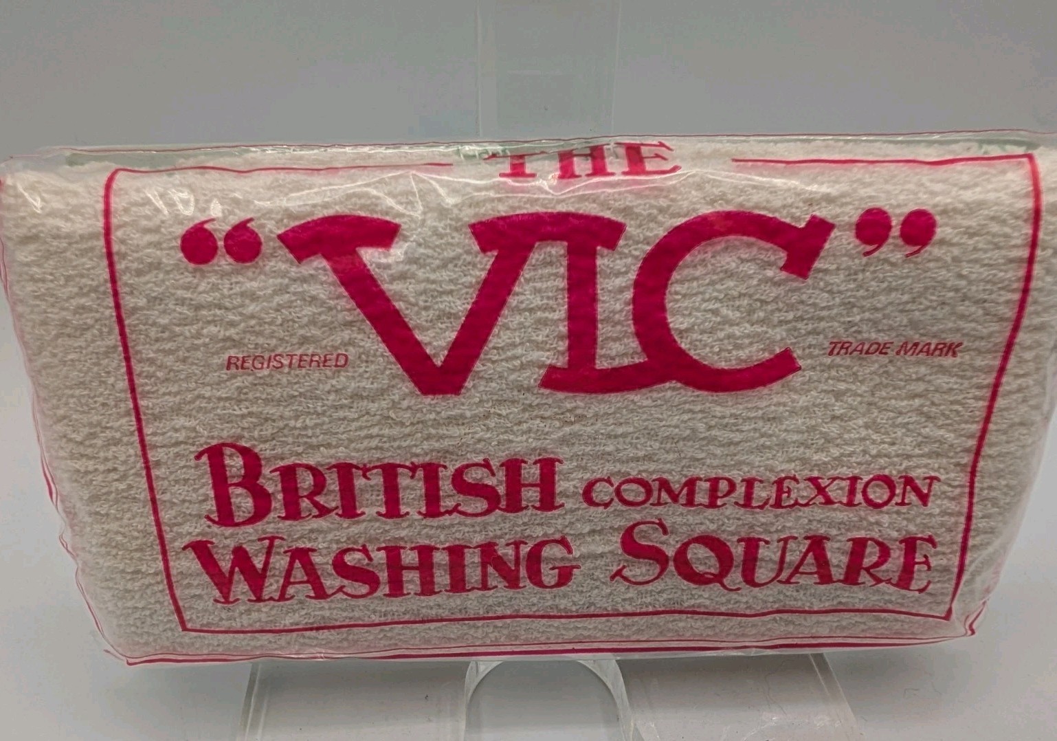 Exfoliating Wash Cloth Original VIC British Complexion Washing Square England gallery