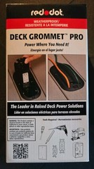 Red Dot Deck Grommet Pro – Hidden Outlet Box For Decking – Power Where You Need