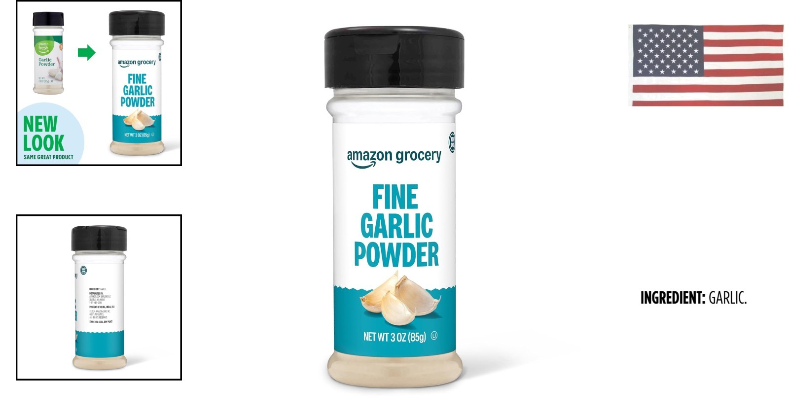Fine Garlic Powder, 3 oz (Previously Amazon Fresh), Packaging May Vary gallery