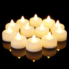Flameless LED Tea Light Candles Battery Powered Multi Color 12 24 50 100 150