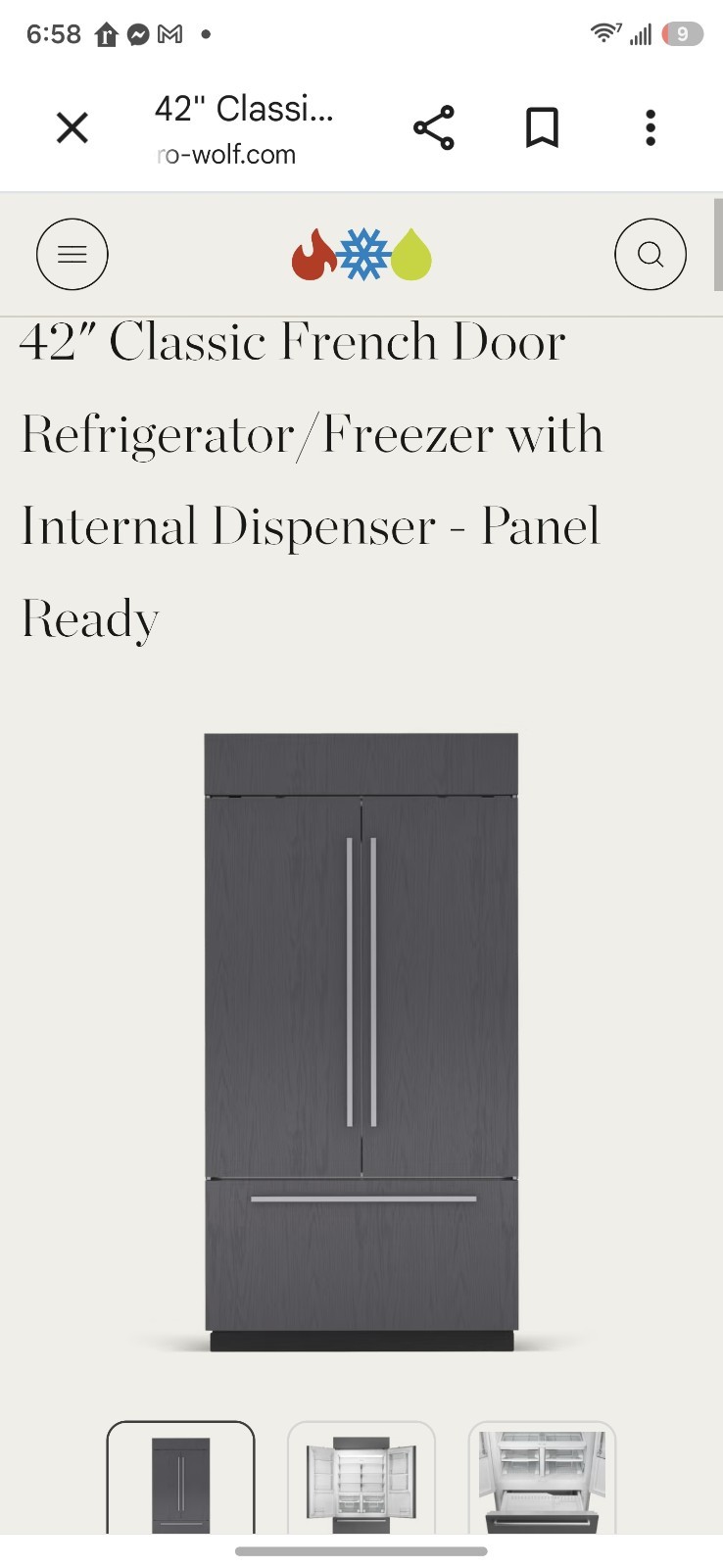 Brand New Sub-Zero42" Classic French Door Refrigerator/Freezer - Panel Ready gallery