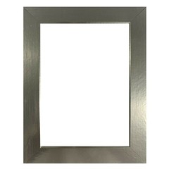 US Art Frames 1.25″ Flat Metallic Silver MDF Wall Decor Picture Poster Frame